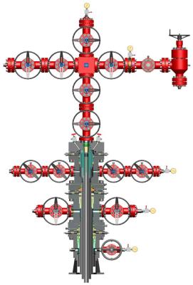 API 6A Anti Corrosion Wellhead And Christmas Tree 3 1/8 5000PSI
