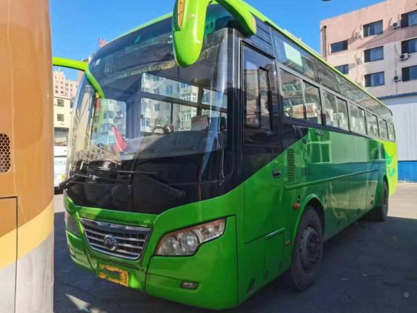 Used Coach Bus Double Doors 43 Seats Used Young Tong Bus ZK6102D Front Engine