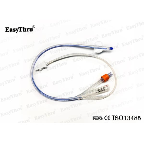Nontoxic Silicone Foley Catheter Durable with 5-15ml 30ml Balloon