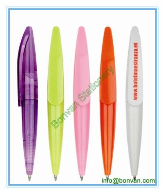 mini transparent hotel use gift logo ball point pen
