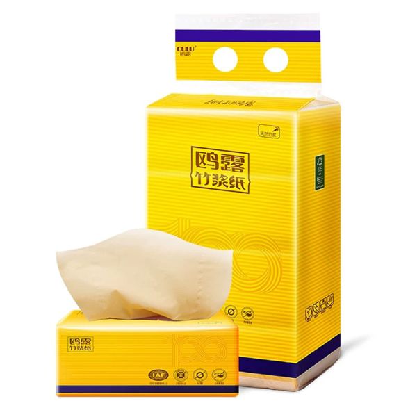 Sinopec Group High Quality 100% Natural Bamboo OULU Brand Facial Tissue Paper