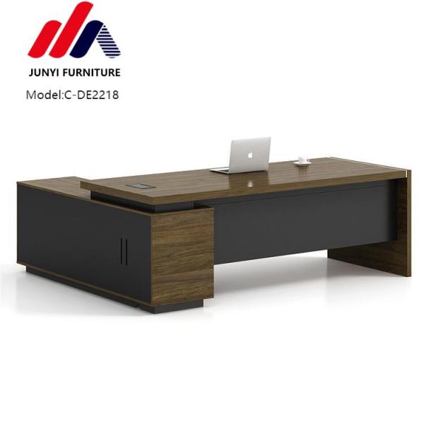 Stylish L-shaped Executive Office Desk for Director and Manager in Modern Design