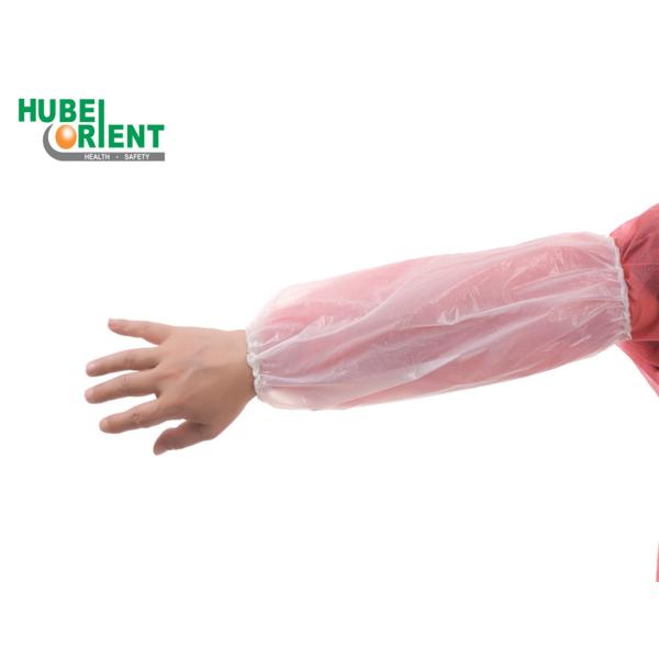 Manches à main jetables non toxiques/manches supérieures en PE imperméables à l'eau sur mesure pour le ménage