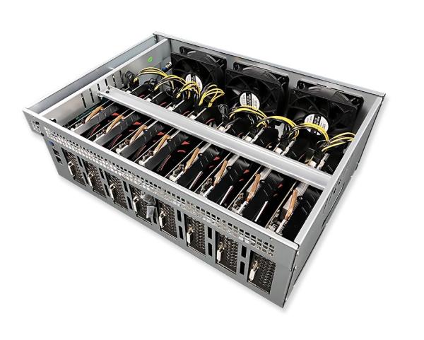 Machine chassis Motherboard 8gpu 847 pro/b85/b75 graphic card Rig Case Box 8 GPU Server Case