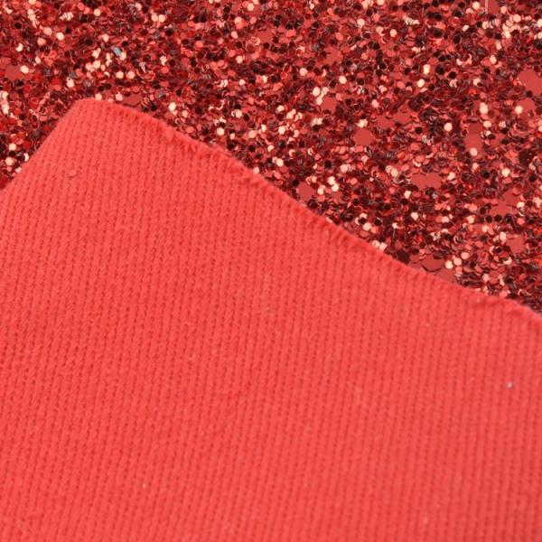 Synthetic PU Leather Material Glitter Upholstery Fabric Match Backing Color