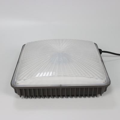 UL DLC Listed Gas Station Led Canopy Lights IP65 With Smart Fin Shape Heat Sink