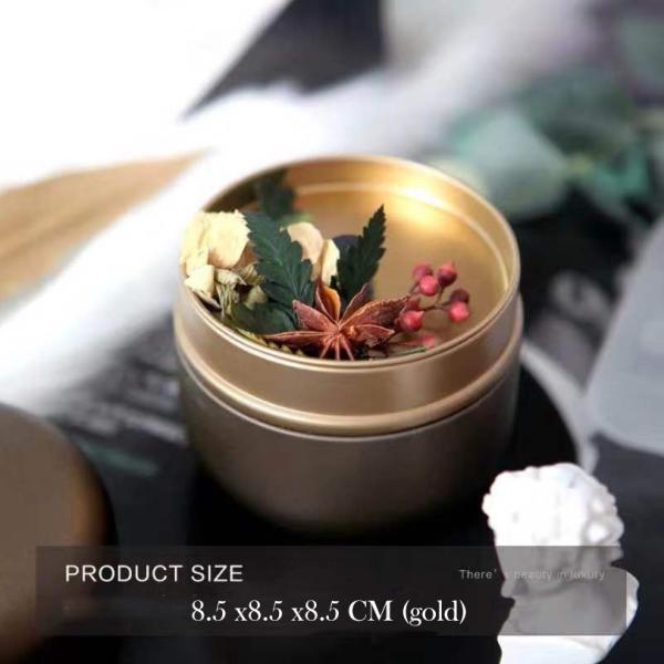 Dry Flower Metal Candle Holder Decorative Scented Candles Aroma Scented Candles For Bedroom