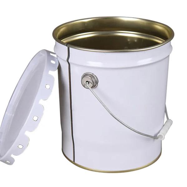 Heavy Duty Iron Seed Bucket Iron Buckets With Customized Logo And Drainage Holes