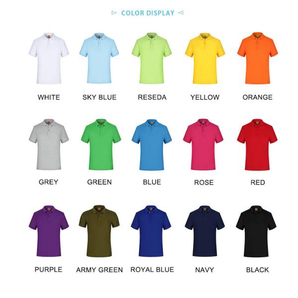 200 gsm Short Sleeve Tee Shirt , Polyester Casual Style Golf Polo T Shirts