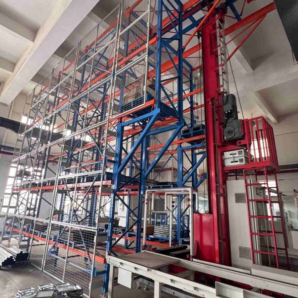 Warehouse Storage Asrs Stacker Crane 800mm × 1400mm Overhead Stacker Crane