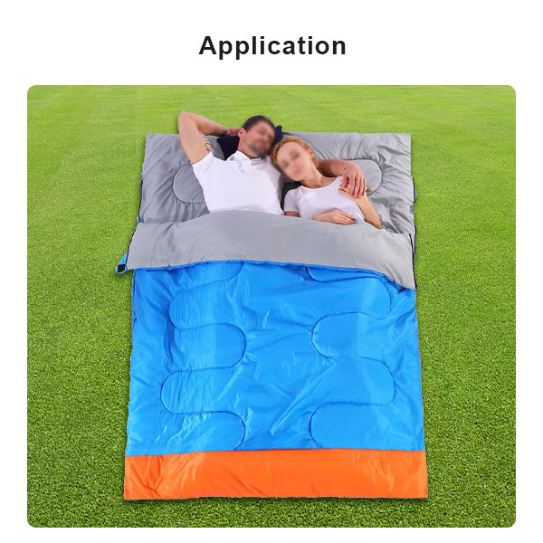 Королевский размер спальный мешок для кемпинга водонепроницаемый для 2 человек двойной спальный мешок для взрослых