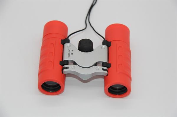 Portable Red Children's Toy Binoculars , 8x21 Outdoor Hunting Binoculars For Kids