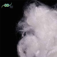 2.78D Fibra sintética de grapa no fluorescente de silicona blanca libre para mantas