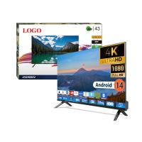 Téléviseur LED Android Smart 4K UHD de 32 40 50 55 65 pouces, écran de cinéma maison