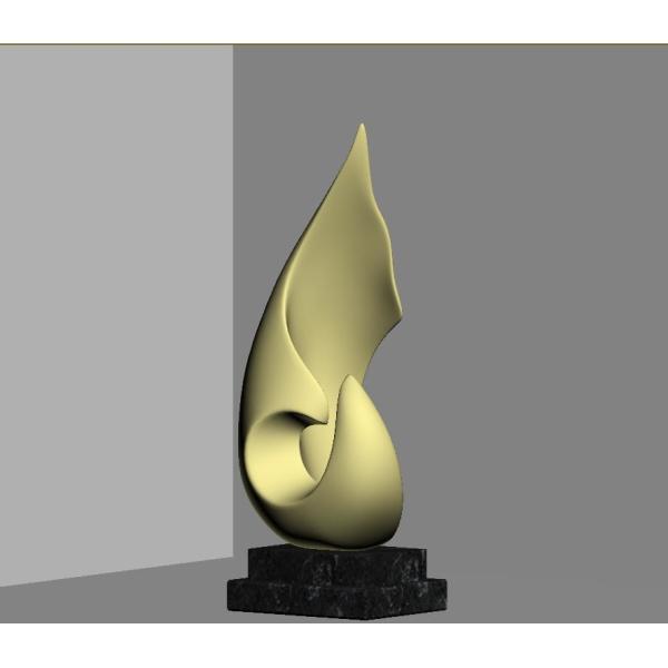 Abstract Small Swimming Pool Sculpture non figurative 50cm Height