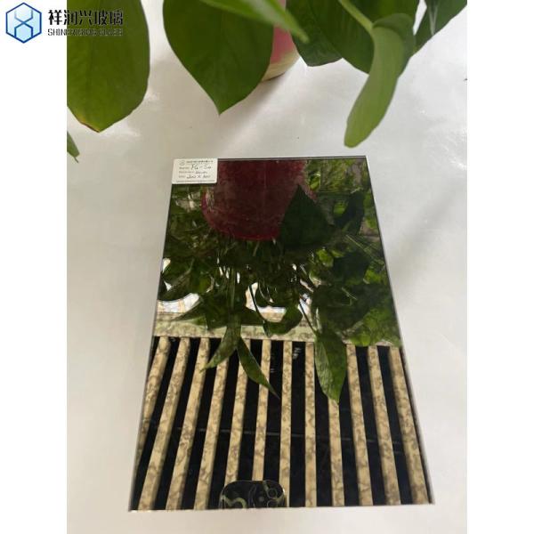 Golden Antique Mirror Glass Tile Mirrors for Wall Decor Amusement and 5 Years of Support