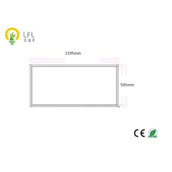 600*1200mm Embeded LED Slim Panel With Earthquake Pendant Clips 1 Feetx4 Feet