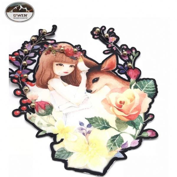 Beautiful Various Elements Digital Printed Patches For Garment / Decoration