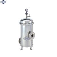 Casas de filtros industriais de cartuchos múltiplos com conexão de flange 2 portas de entrada/saída