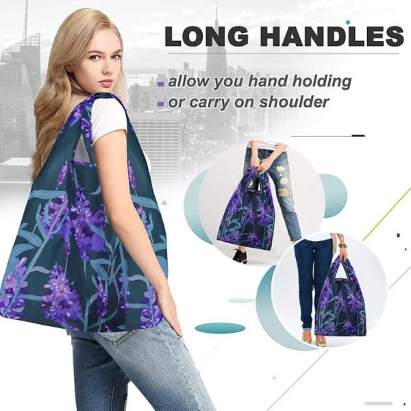 Бакалея Eco Ripstop носит сумку, складную повторно использует многоразовую хозяйственную сумку нейлона