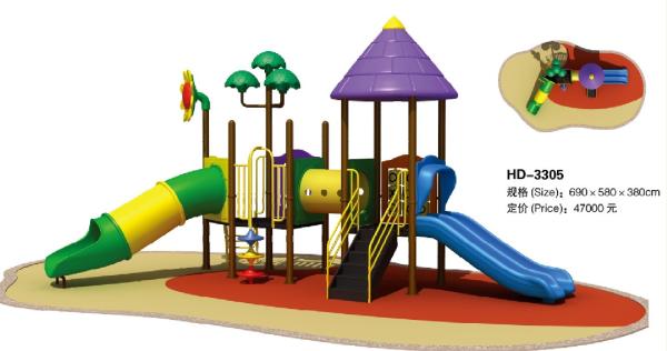 Neighborhood Park Kids Center Outdoor Playground  Slide Combination Kindergarten