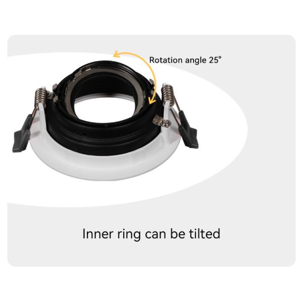 Recessed Spotlight Downlight Frame Anti-Glare GU10 MR16 Commercial Adjustable