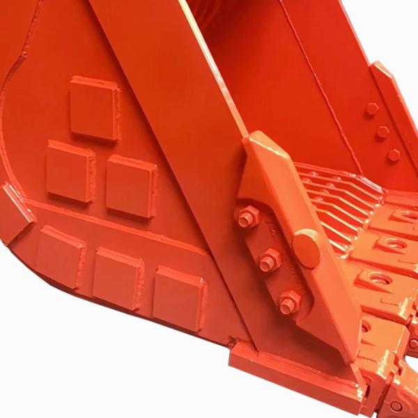 Red Heavy Duty Excavator Bucket , JCB Digging Bucket R200 R215 R350 R380