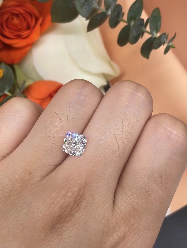 превосходная овальная отрезанная лаборатория 1.16Ct создала белые диаманты валик сформировал