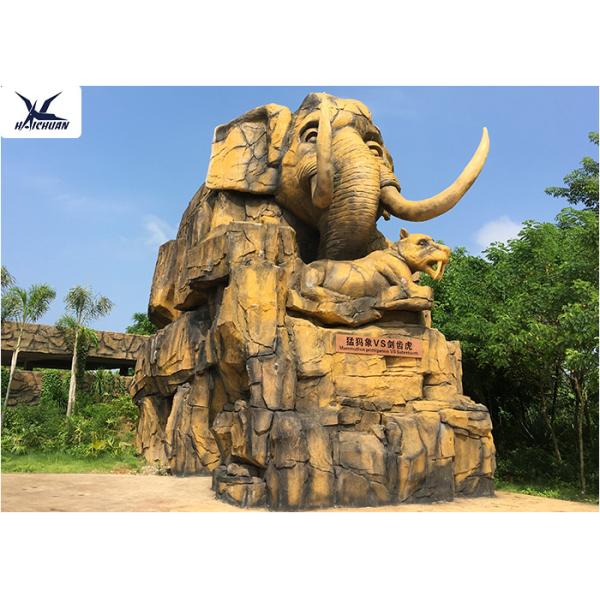 Zoo Park Playground Decorative Large Outdoor Fiberglass Statues Waterproof Animal Shape