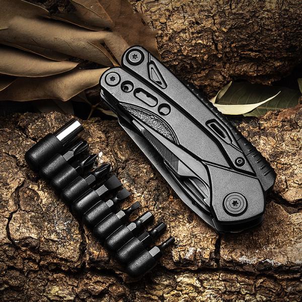 Multifunctional Combination Cutting Plier Black Stainless Steel