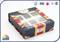 Pacote visível de Flip Lid Paper Printed Box do filme plástico com inserção