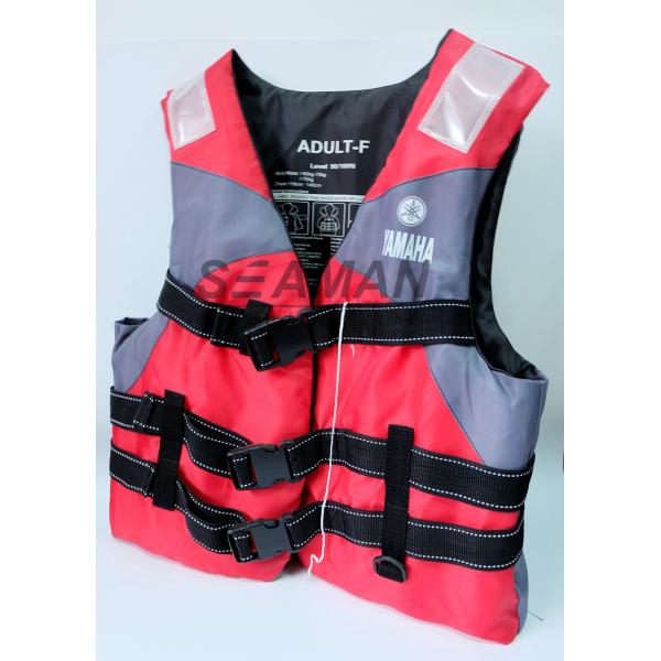 Спасательный жилет полиэстера нейлона красный/серый ИАМАХА спасательного жилета водных видов спорта пены