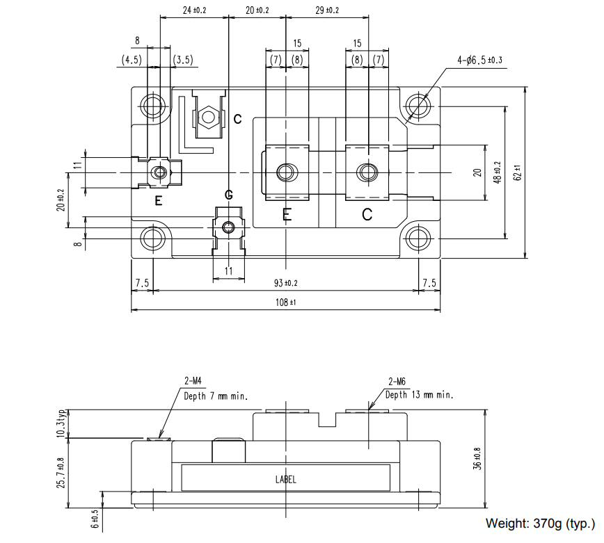 1MB1900V-120-50 1200V 1900A High Power IGBT Module Ultra Low Vce(sat) High Short Circuit Ruggedness Low Switching Loss Press-Fit Technology For Megawatt Industrial Drives and High Power UPS
