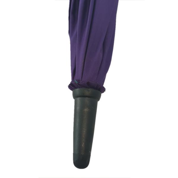 30 Inch Purple Promotion Golf Umbrellas With Black Rubber Coating Plastic Handle
