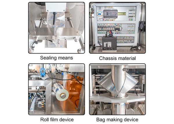 3kw 2500ml OPP Liquid Honey Pouch Packing Machine 60 Bags / Min