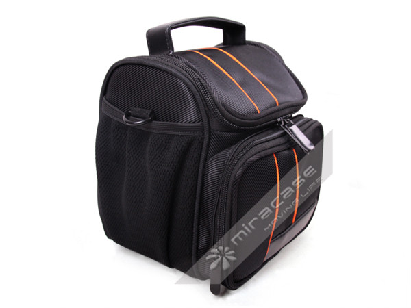 Custom  Black Functional Dobby SLR Camera Pouch with Durable Handle