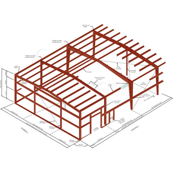 Проектирование сборных складов из низкоуглеродистой стали для стальных структурных зданий