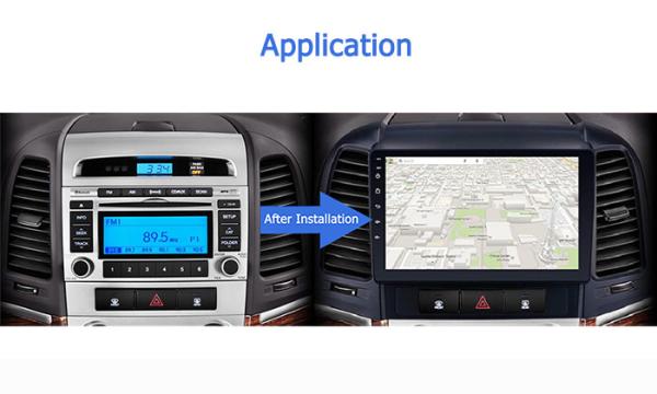 9'' Android Touch Screen Car Radio Video Multimedia Player For Hyundai Santa Fe 2005-2012 GPS Navigation Head Units