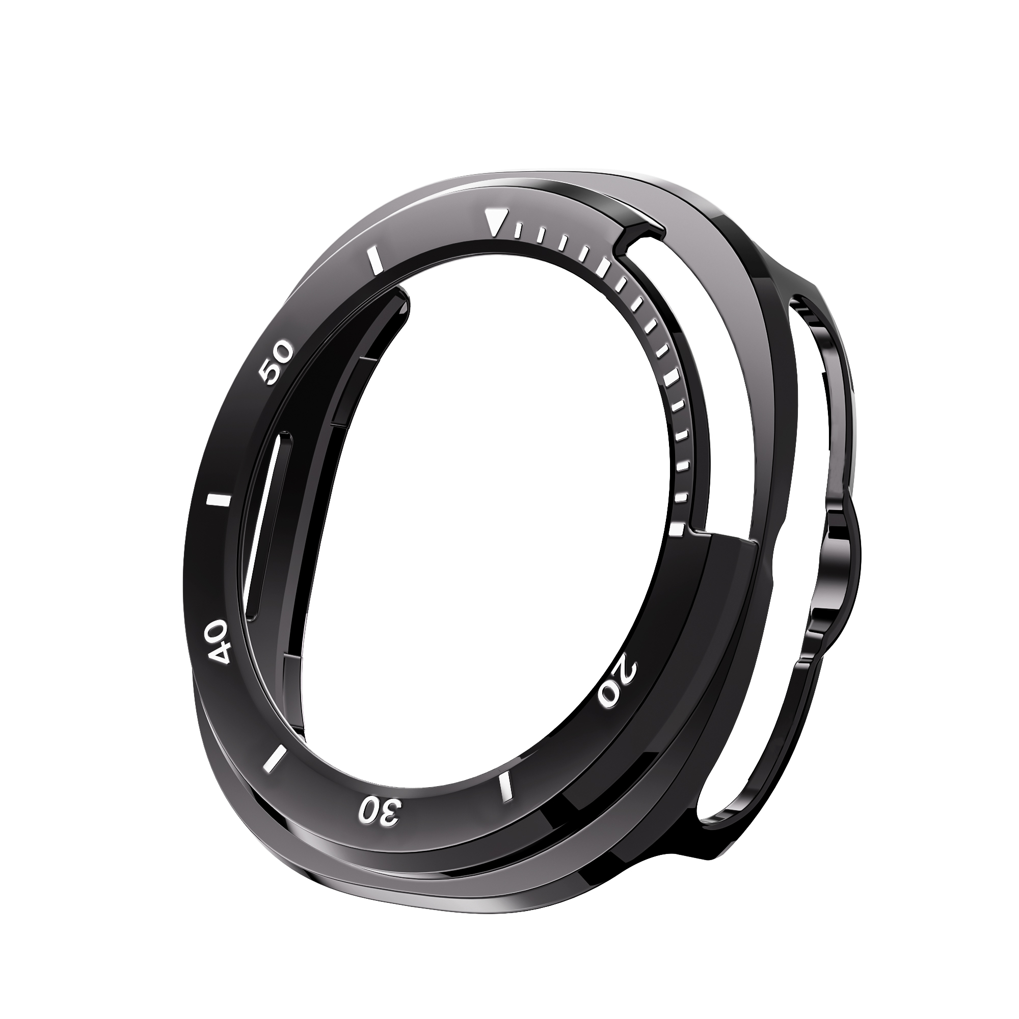 Eraysun PC Hollow Case With Scale for Samsung Galaxy Watch 8 Classic Watch Cover Case