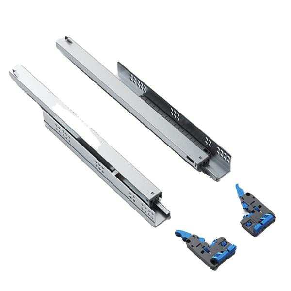 Screw On Installation Type Telescopic Cabinet Drawer Slide 0.5 Inches Thickness Durable Performance