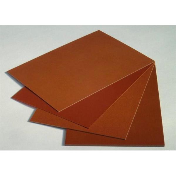 Brown Smooth Surface Colored Plastic Sheet / Phenolic Cotton Sheet  Heat - Resistant
