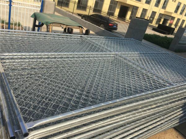 chain link temporary construction fence panels 6FT X 10F Mesh 2 3/8  x 2 3/8 ( 60mm x 60mm ) x 12 gauge wire