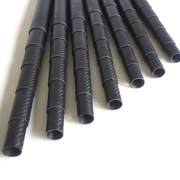 Carbon Telescopic Pole 3m-20m 3K Black Carbon Fibre Telescopic Tube