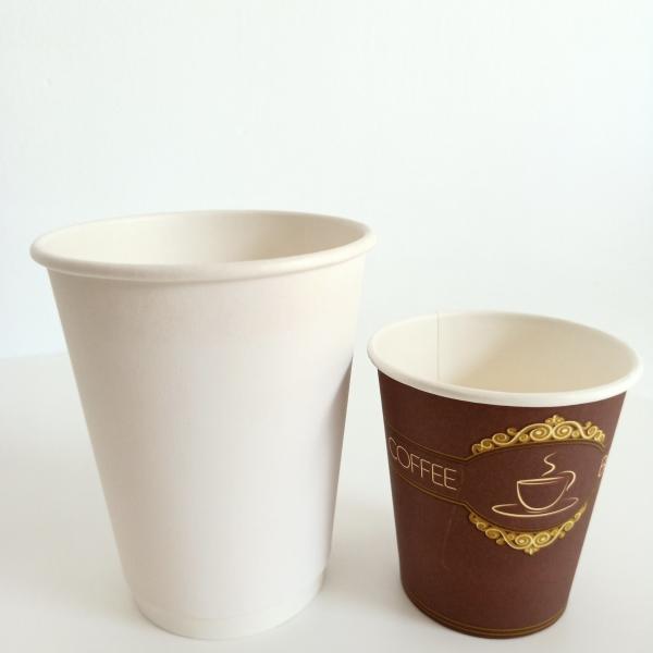 Creative Style Disposable Coffee Tea Paper Cup with Pleasing Designs and Logo Print