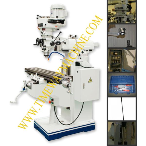 VERTICAL Turret Milling Machine M330A with R8 Spindle Taper and 330x1370 Table Size