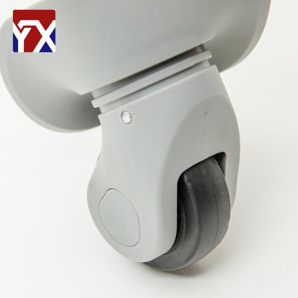 Newest customized Colorful rubber plastic 360 wheel trolley for luggage bag