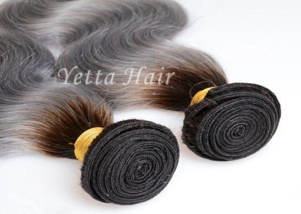 Professional Remy Wet and Wavy Ombre Human Hair Extensions For White Girl
