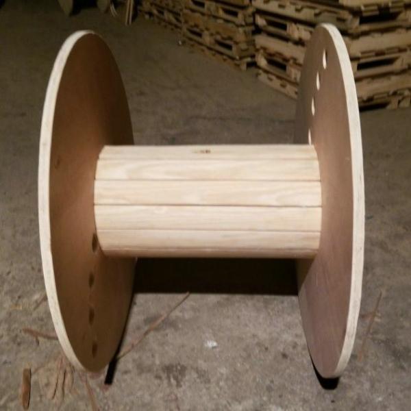 Large Dried Giant Wood Spool Collapsible Wooden Cable Wheel