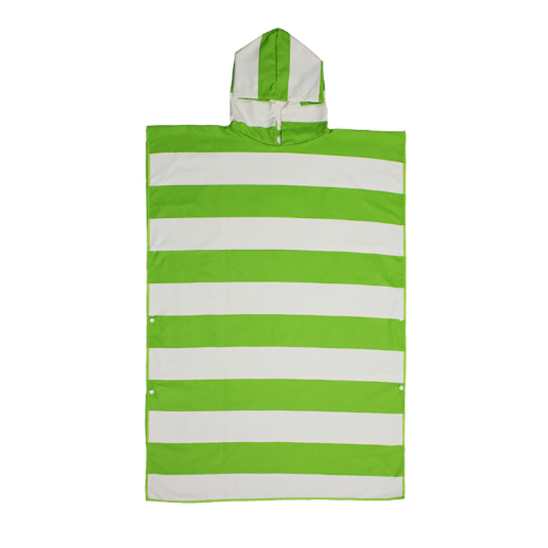 Подгонянная Striped плащпалата пляжного полотенца Microfibre с капюшоном для детей