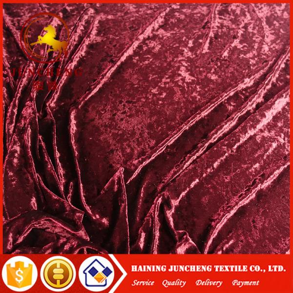 china factory weft knitted velvet/velour/crush velvet for garment and chair cover
